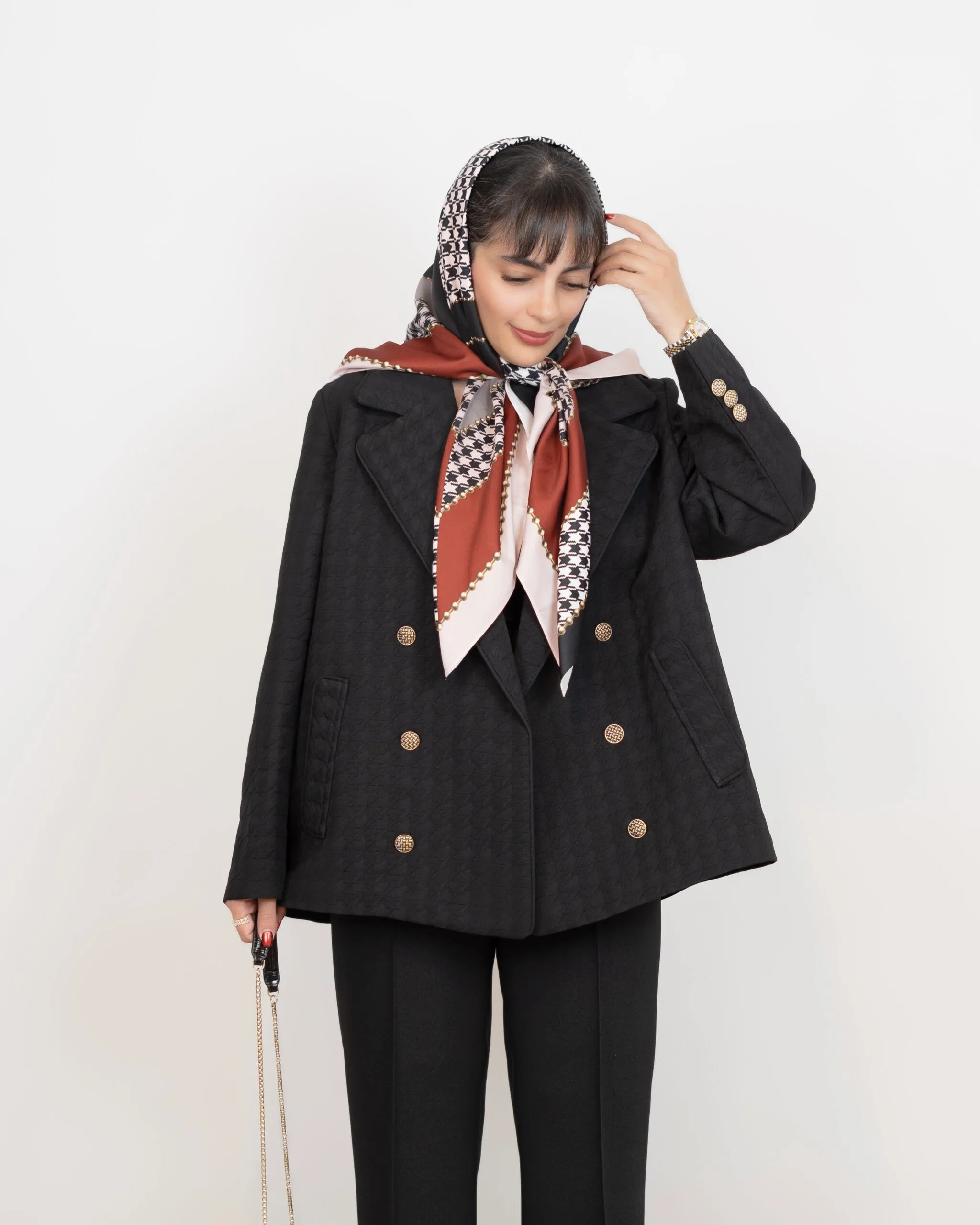 مانتو مشکی DIBA