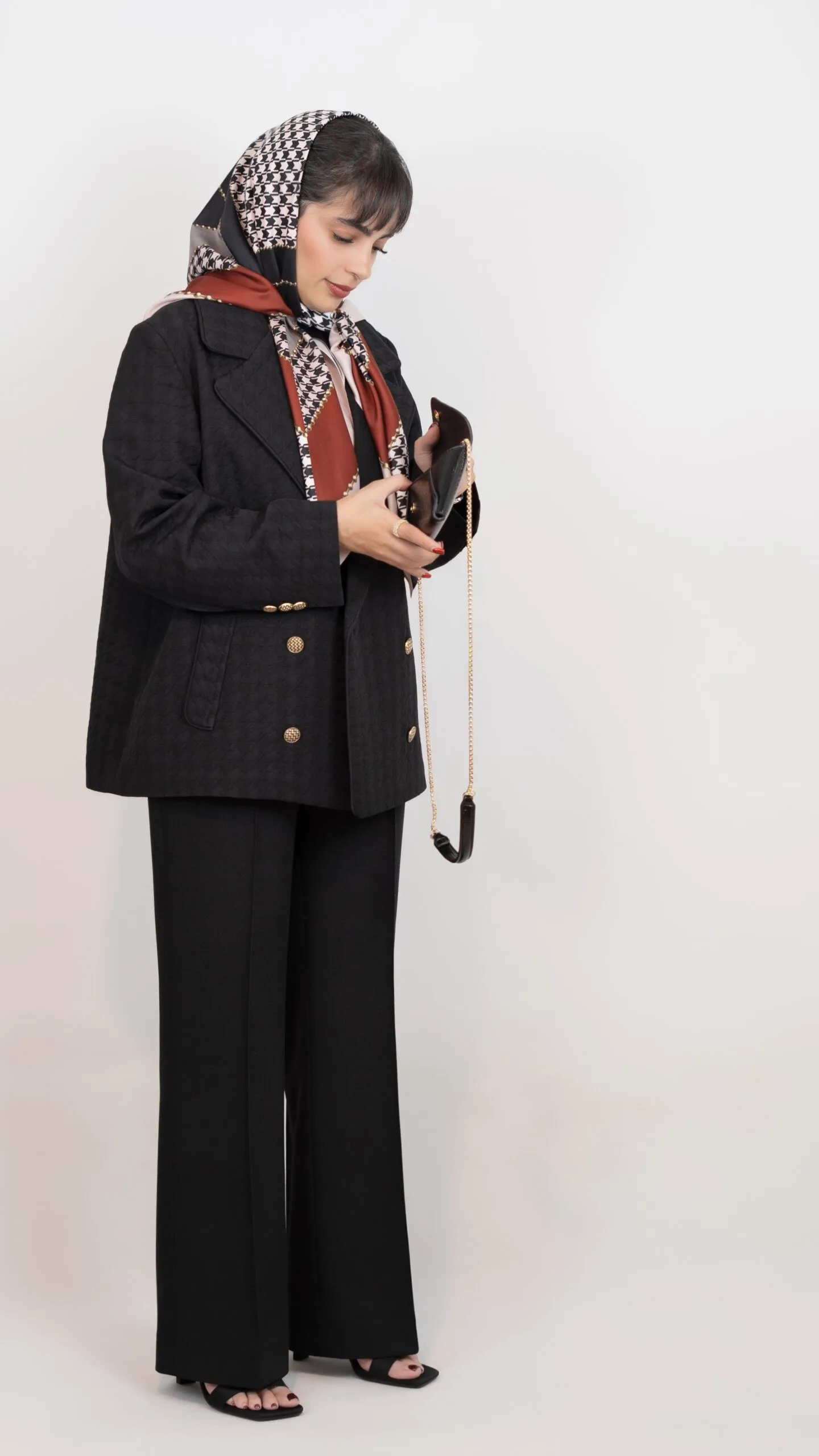 مانتو مشکی DIBA - Image 4