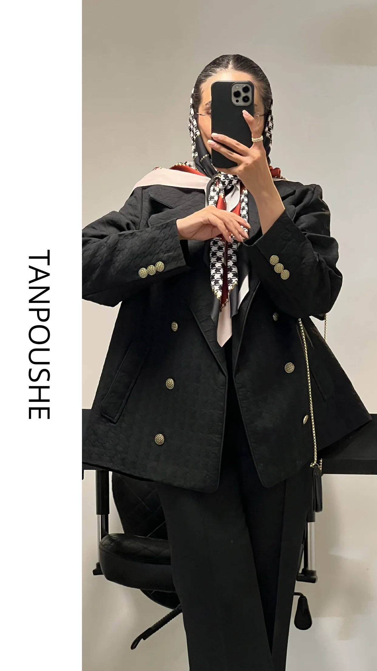 مانتو مشکی DIBA - Image 7