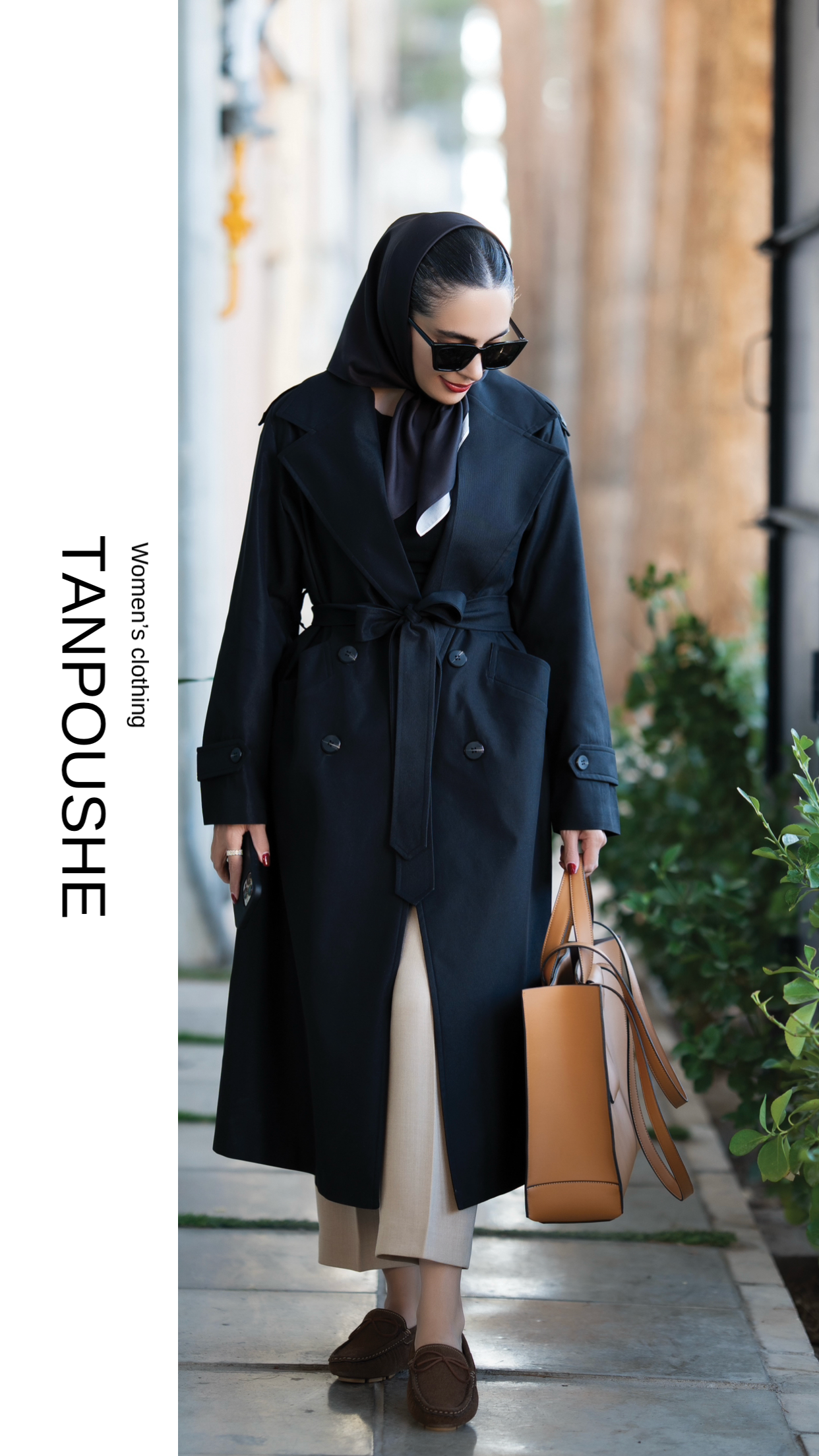 ترنچکت مشکی LARA - Image 4