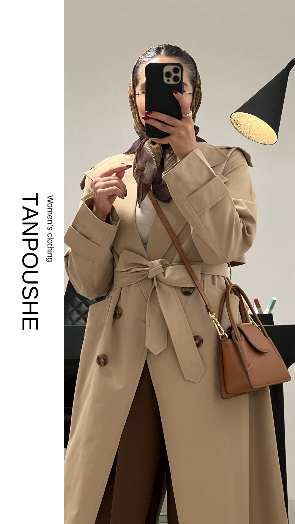 ترنچکت کرمی ROZA - Image 7