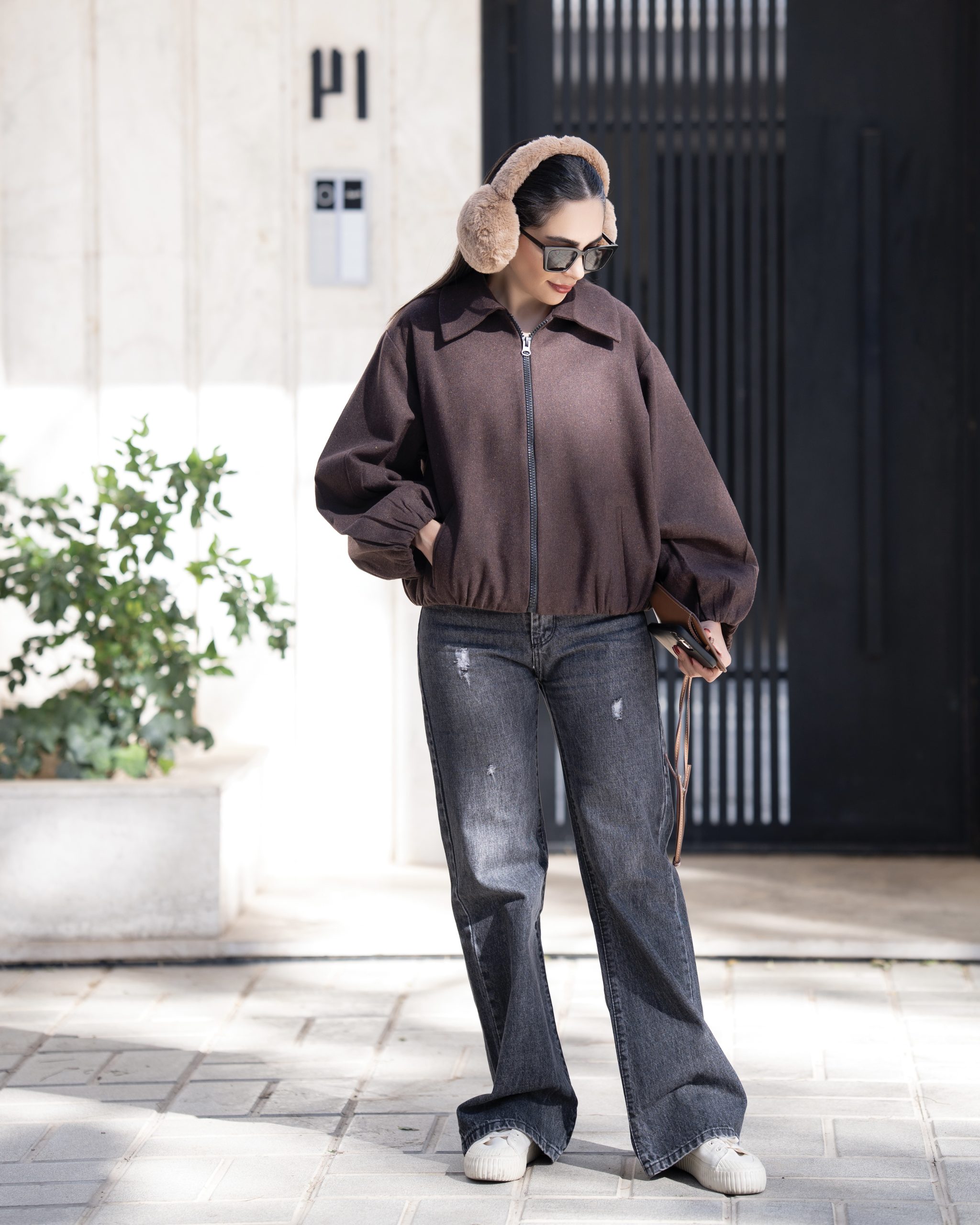 بامبرجکت قهوهای BROWN