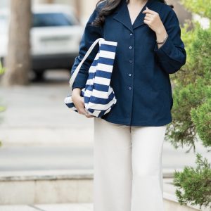 شومیز لینن NAVY